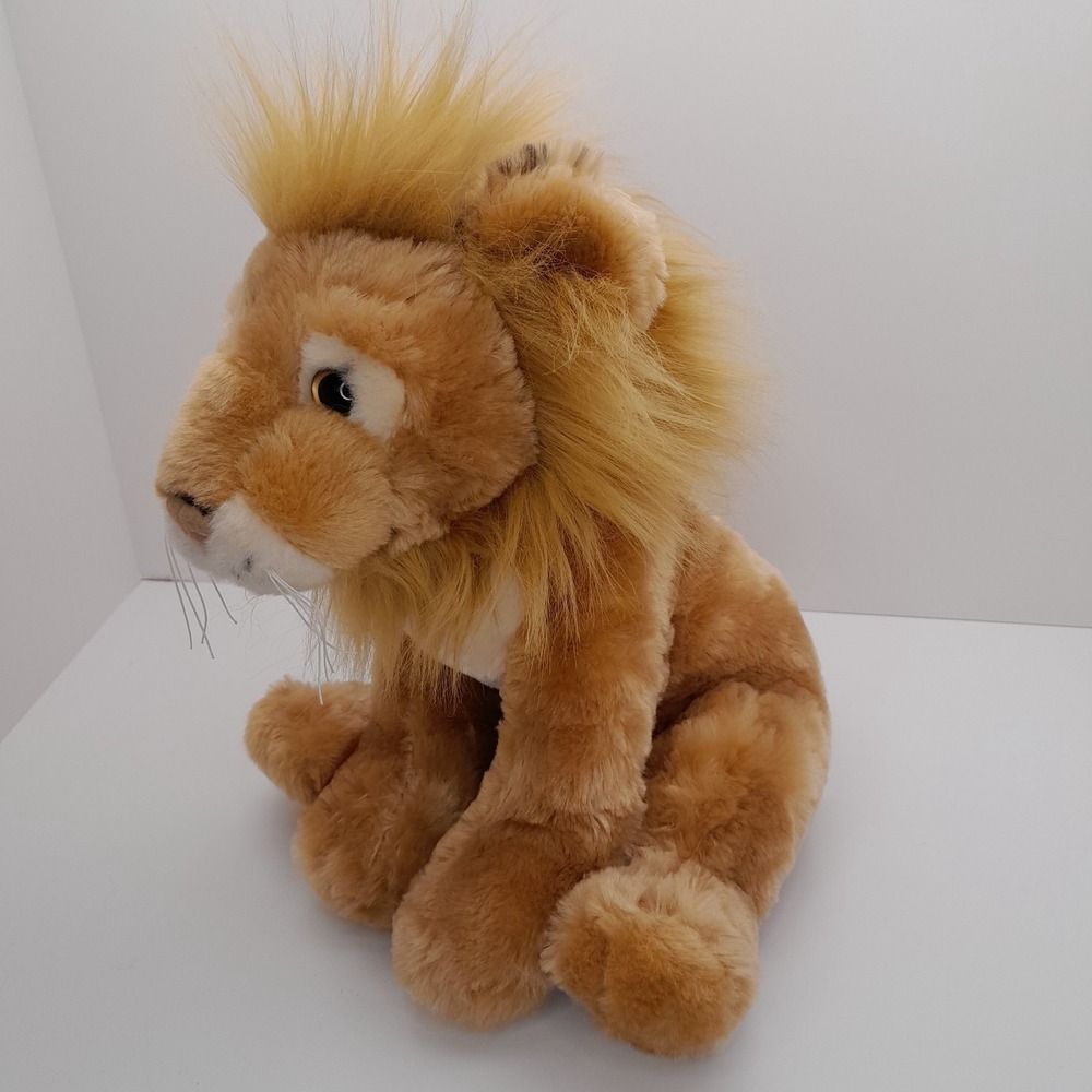 Fiesta Sitting BB Lion Plush Stuffed Animal Toy 10" Tan Soft #A49299 - Picture 4 of 10